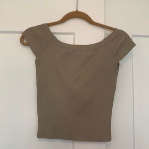 Zara off-the shoulder crop top